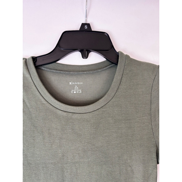 Naveah Dress XL Green Long Sleeve Ribbed Knit Bodycon - Picture 4 of 6